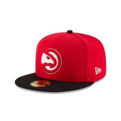 Red Atlanta Hawks Hat - New Era NBA 2Tone 59FIFTY Fitted Caps USA9317468